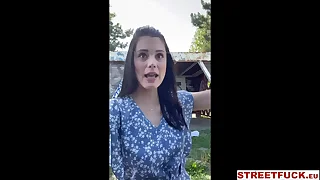 STREETFUCK&period;com Compendious CAPRICE fuck a Distance from with condom